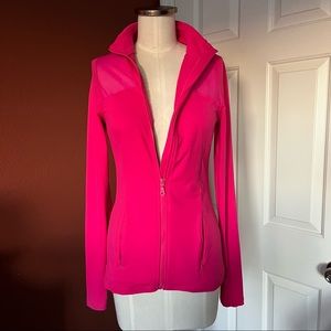 Workout athletic sport hot pink jacket